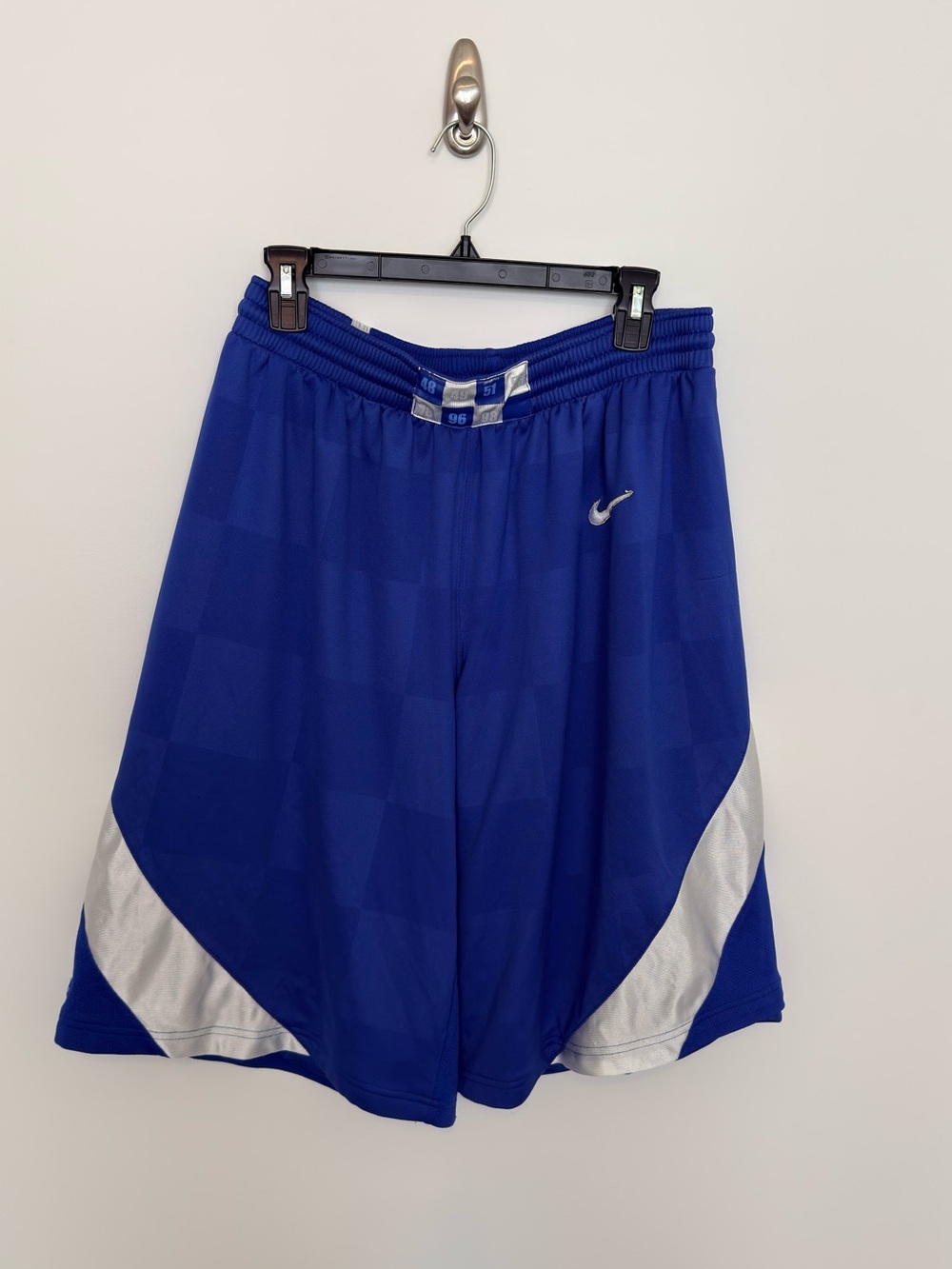 Nike University of Kentucky Men’s Blue Athletic Shorts with Silver Accent